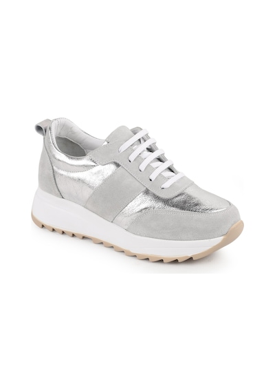 Libero L086.925 Ba Gümüş Simli Süet Metalik Detaylı Kalın Eva Taban Kadın Sneaker Beyaz-gümüş Libero L086.925 Ba Gümüş Simli Süet Metalik Detaylı Kalın Eva Taban Kadın Sneaker Beyaz-gümüş