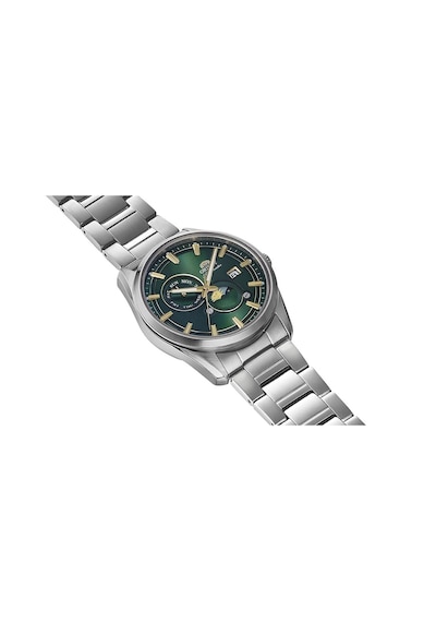Orient Sun&moon Ra-ak0314e30b Kurmalı Otomatik Çelik Gri Yeşil Kadran 42 Mm Erkek Kol Saati