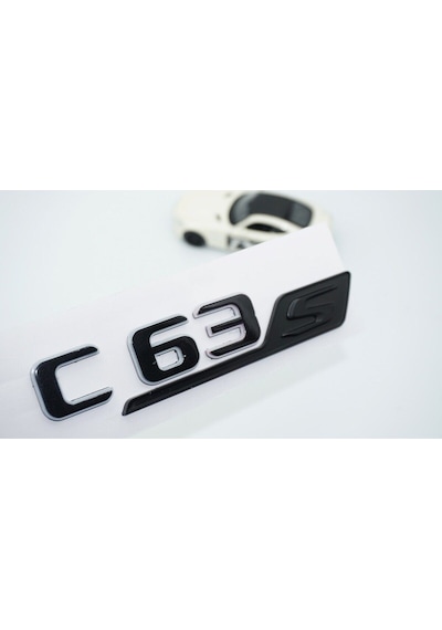 C 63s Bagaj Gri Siyah Abs Yazı Logo Benz İle Uyumlu
