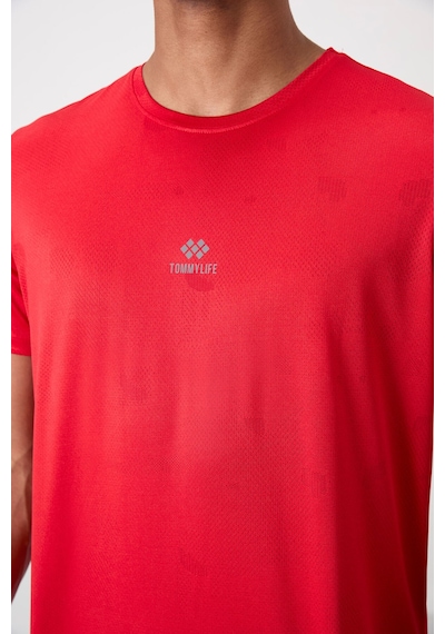Tommy Life Kırmızı Polyester Nefes Alan Jakarlı İnce Esnek Standart Fit Erkek Performans T-shirt - 88397 Kirmizi Tommy Life Kırmızı Polyester Nefes Alan Jakarlı İnce Esnek Standart Fit Erkek Performans T-shirt - 88397 Kirmizi
