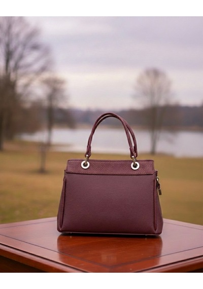 Just Polo Kadın Şık Ve Lüx El & Omuz Çantası Ebat 18 X 26 Cm Shopper Bordo