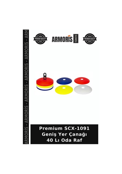 Premium Scx-1091 Geniş Yer Çanağı 40 Lı Oda Raf Çok Renkli