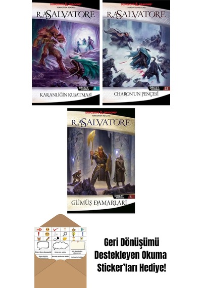 Karanlığın Kuşatması Drizzt Efsanesi 9. Kitap + Charon Un Pençesi Drizzt Efsanesi 22. Kitap + Gümüş Damarları Drizzt Efsanesi 5. Kitap