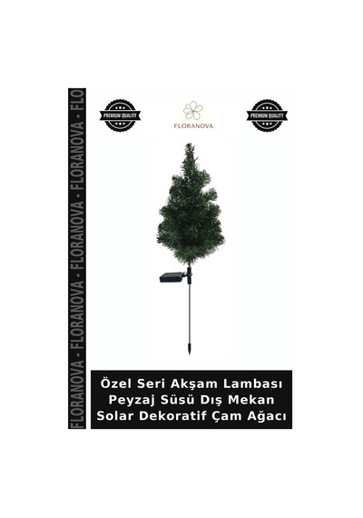 Özel Seri Akşam Lambası Peyzaj Süsü Dış Mekan Solar Dekoratif Çam Ağacı