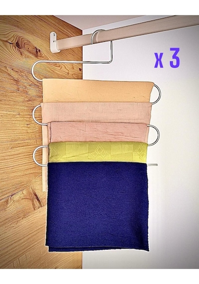 Pantolon Askısı 3'lü Gri