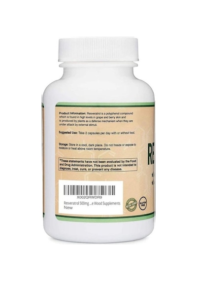 Double Wood Resveratrol - 500 Mg 120 Kapsül