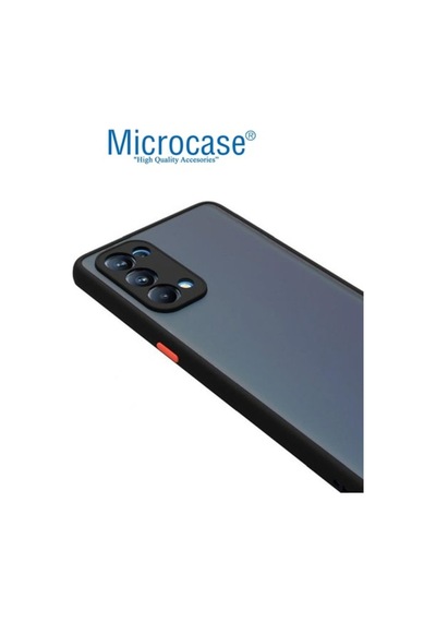Microcase Oppo Reno 5 (5G) London Serisi Kilif - Buzlu Siyah 531902113
