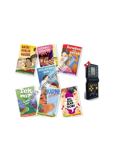 4.sınıf 5.sınıf 6.sınıf Okuma Kitapları Çocuk Roman Seti Andrew Clements 7 Kitap, Brick Game Tetris Hediyeli