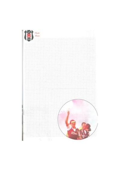 Beşişktaş A4 96 Yp kareli karon Kapak defter 70 gr.