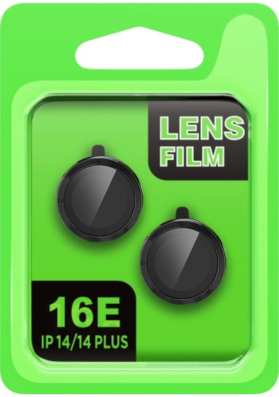 Apple iPhone Uyumlu 16e Raze Metal Kamera Lens - Siyah Çr