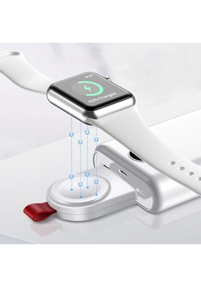 Ally IWatch Uyumlu 1-2-3-4-5-6 Se Magnetic Şarj Cihazı (193832616)-Beyaz
