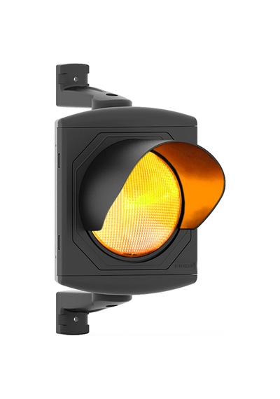 Mesan Ø300 Tekli Power Led Trafik Lamba Flaşör Turuncu 220vac Ms 8042.3.220vac-1