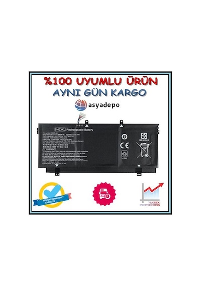 HP Spectre Uyumlu X360 13-W007Nf Batarya Pil