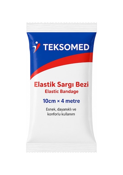 Teksomed Elastik Sargı Bezi 10 Cm X 4 Metre 25 Adet