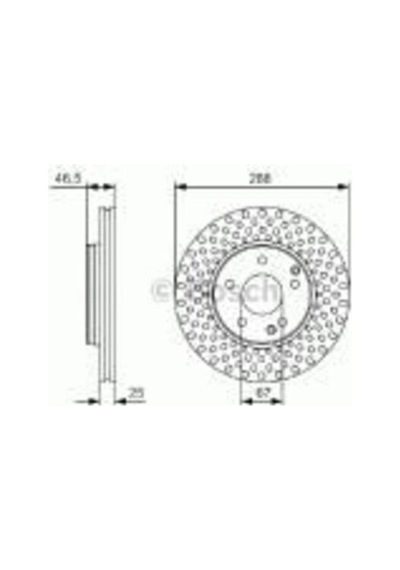 Bosch 0986479r69 Fren Diski Ön W203 00-07 Cl203 03-08 C209 02-09 W210 96-02 R170 96-03 2104210712