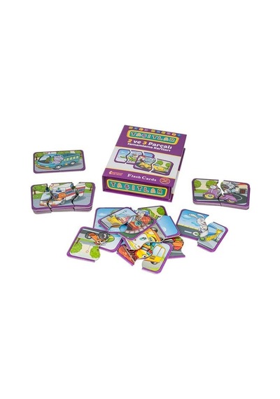 7192 Flash Cards Taşıtlar Çok Renkli