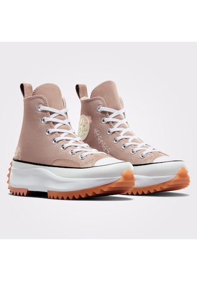 Converse Run Star Hike Platform Scribble Unisex Bej Sneaker