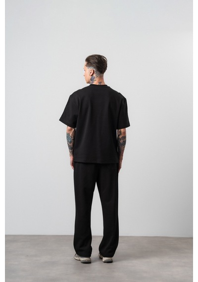 Respire Erkek 07 Şerit Detaylı Regular Fit Eşofman Takımı Siyah