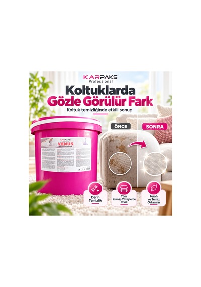 Venüs Halı Koltuk Temizleme 10 Kg Tekli