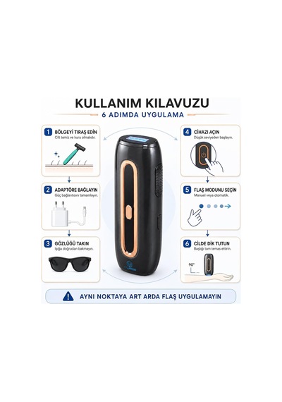 W-1098 Ipl Lazer Epilasyon Cihazı, Safir Buz Soğutmalı Başlık, 999.999 Atım, Otomatik Ve Manuel Flaş, Kırmızı Led Işık Modu, Gözlük Ve Adaptör, Antrasit