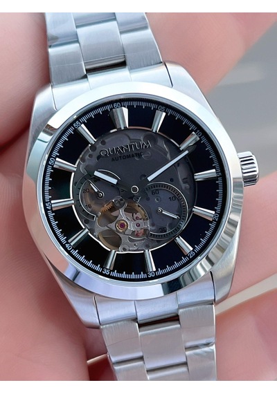 Quantum Otomatik Mekanizma Sapphire Cizilmez Cam Çelik Kordon 10 Atm Erkek Kol Saat Emg.1132.350 Gümüş