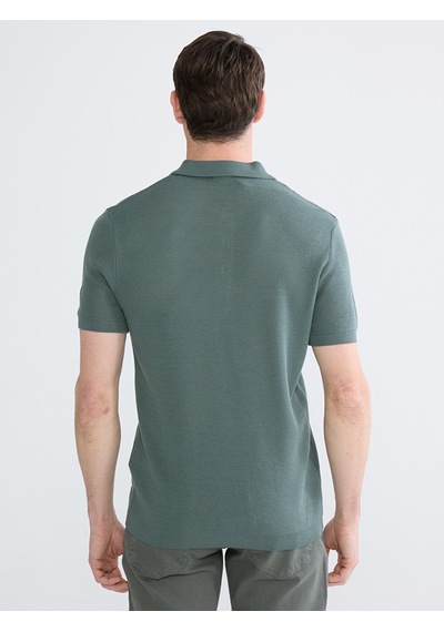 Lcwaıkıkı Classic Yeşil Polo Yaka Erkek Triko Tişört