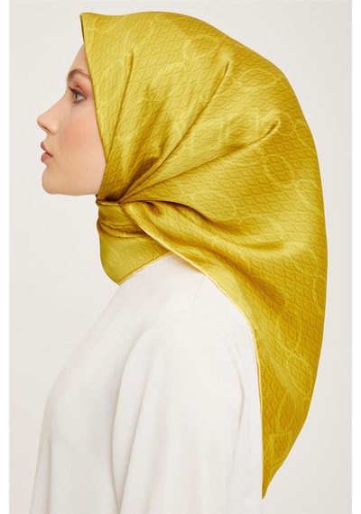 Armine Twill İpek Eşarp 23ya8925 41 Sarı