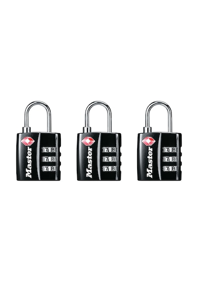 Master Lock Siyah Tsa Onaylı Geniş Kilit Gövdeli Ve İnce, Dayanık Diğer