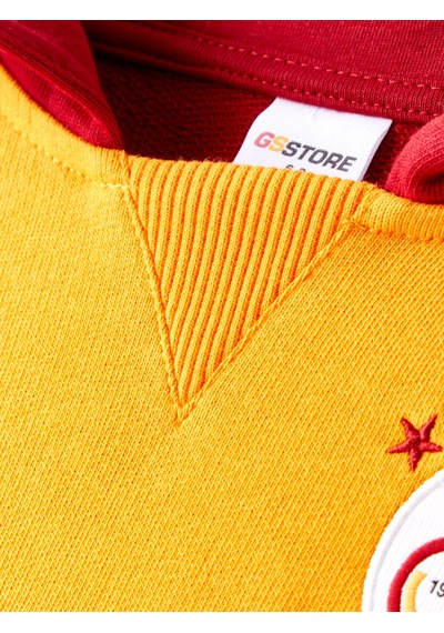 Gsstore Galatasaray Bebek Hoodie B252034 Sarı - Kırmızı