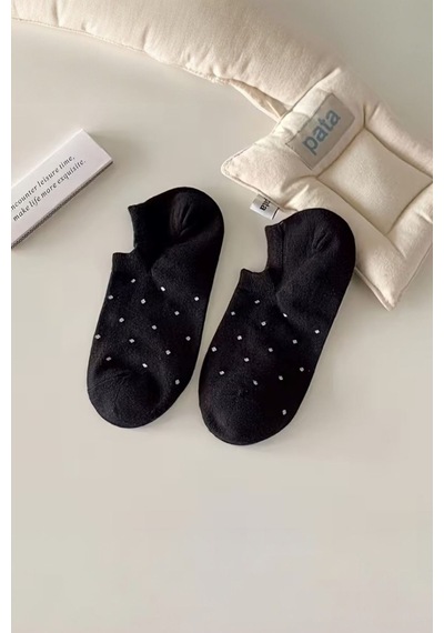 Hitit Socks Kadın 4 Çift Nokta Desenli Yüksek Pamuklu Görünme... Çok Renkli