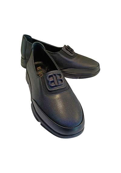 Voog 813 Kadın Hakiki Deri Comfort Casual Ayakkabı Siyah Nubuk Siyah