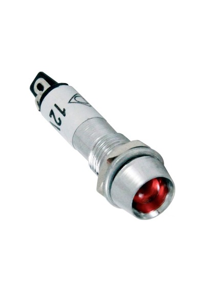 Ic-225 Sinyal Lambası 8Mm Metal 12 Volt-Sarı