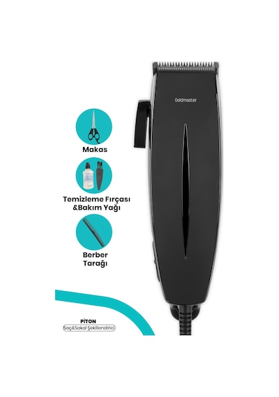 Goldmaster Piton Gm-8145 Ultra Sessiz Ayarlanabilir Paslanmaz Çelik Saç Ve Sakal Şekillendirici Diğer