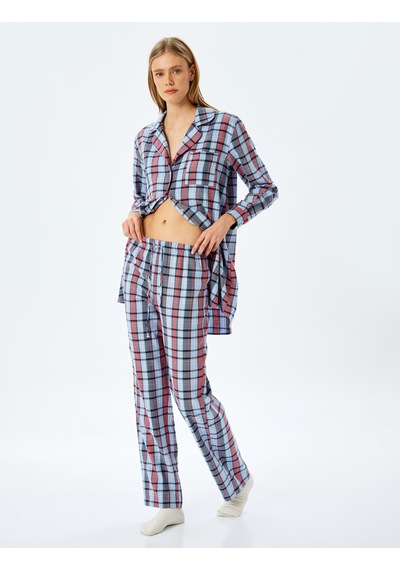 Koton Rahat Kalıp Ekose Desenli Pamuklu Pijama Altı Mavi Ekose 5wlk50016mw Mavi Ekoseli Mavi Koton Rahat Kalıp Ekose Desenli Pamuklu Pijama Altı Mavi Ekose 5wlk50016mw Mavi Ekoseli Mavi