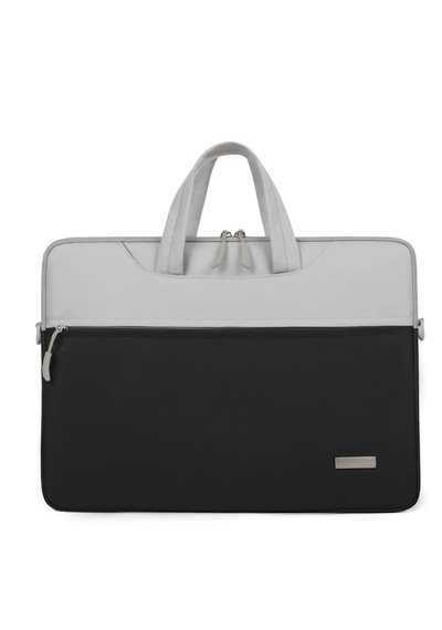Ecruz City Oxford 15'' Laptop Apple Macbook Uyumlu Tablet Çantası Açık Gri - Pembe
