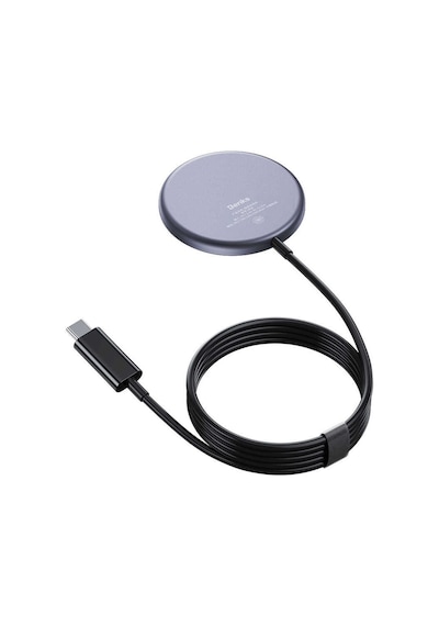Benks W06 MagSafe Wireless Şarj Aygıtı 15W Kablosuz Şarj Aleti Mıknatıslı Şarj Cihazı ZORE-220010 Siyah