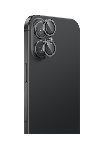 Apple Uyumlu   iPhone 16 Plus Safir Kamera Lens Koruyucu Benks Dr Serisi Koyu Gri