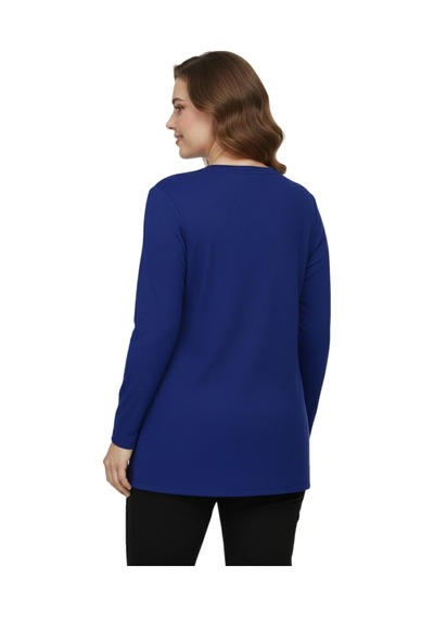 Nazal Kadın Önü Nakışlı Bluz Bgl-st05089 İndigo