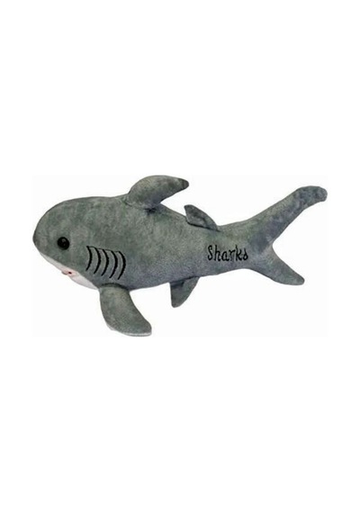 Peluş Köpekbalığı 30 Cm - Şarkı Söyleyen Baby Shark Gri Balık Gri