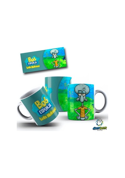 Ghostbastır Desıgn Sünger Bob Lula Kupa Bardak Tek Adet K0462 Çok Renkli