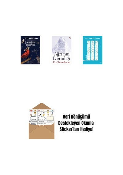 Olmayan Kuşlar Ansiklopedisi + 'ağrı'nın Derinliği + Kıyı Kitabı + Okuma Sticker'ları