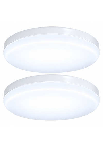 2'li Paket Kartek Kl 213 24w Led Glop Armatür 35 Cm 6500k Beyaz Işık 220v Sensörsüz Sıva Üstü Yuvarlak Tavan Lambası
