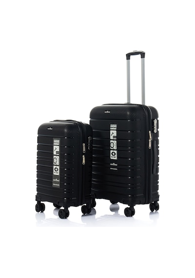 Hotowa Gold Pp Valiz 8010 Siyah Tsa Kilitli İkili Set Siyah