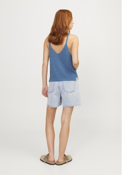 Jack & Jones Kadin Askili Kolsuz Kazak - Veda 12255153 Silver Lake Blue Yeşil
