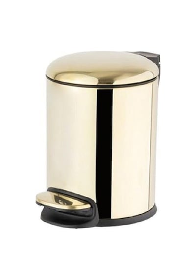 Pedallı Gold Çöp Kovası 3 Lt / 265x203x203 Mm