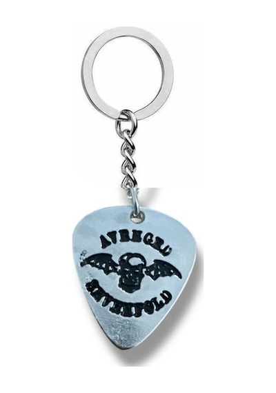 Avenged Sevenfold Rock Grubu Pena Şeklinde Çift Taraflı Rock İşaretli Metal Anahtarlık