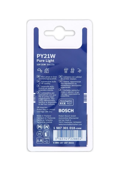 Bosch Py21w Pure Light 12v 21w Turuncu Sinyal Ampulü 2'li Bau15s