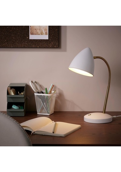 Led'li Çalışma-okuma Lambası Meridyendukkan Beyaz-gold Rengi Masa Lambası Diğer