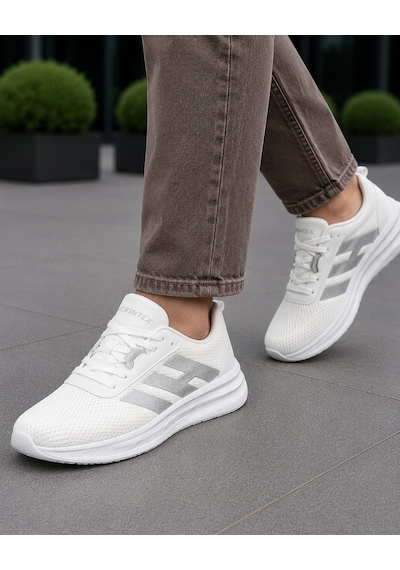 Homiro Fuspedli Poli Taban Günlük Spor Ayakkabı Sneaker Beyaz - Mavi