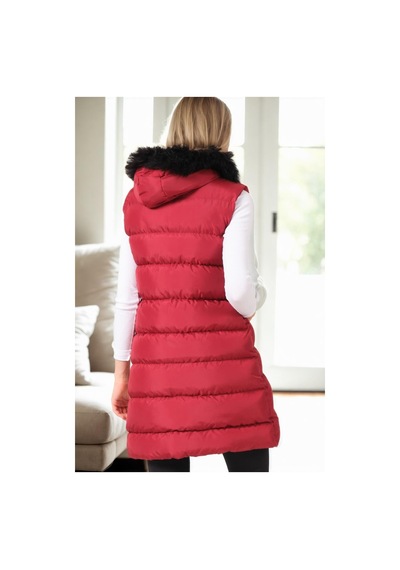 Z6761 Dewberry Bayan Yelek-bordo-1 Bordo-1